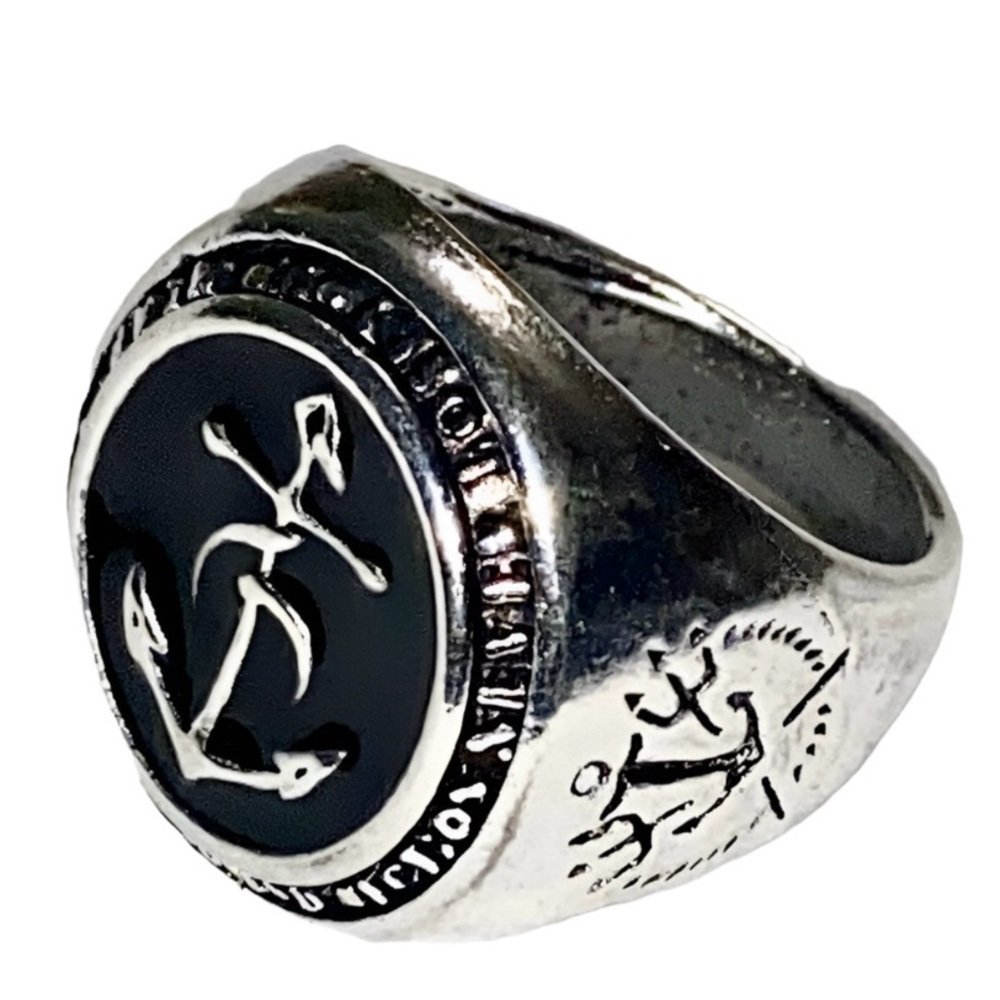 Silver Plated Anchor Styled Statement Ring! 10 - image 1